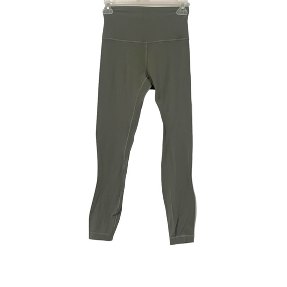 Lululemon Wunder Under Sage Green High Rise Leggings Size 4 Athletic Gym Outdoor - Picture 1 of 7